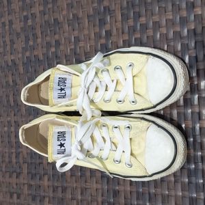 Pastel Yellow Converse All Stars